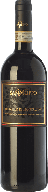 66,95 € Spedizione Gratuita | Vino rosso San Filippo D.O.C.G. Brunello di Montalcino Toscana Italia Sangiovese Bottiglia 75 cl