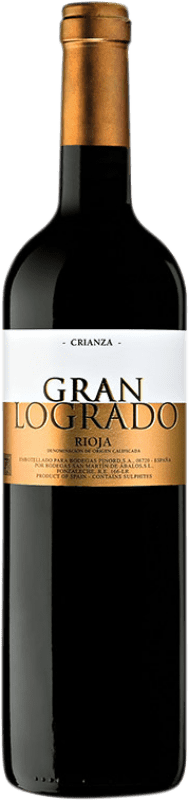 9,95 € 送料無料 | 赤ワイン San Martín de Ábalos Gran Logrado Crianza — クリアンサ D.O.Ca. Rioja ラ・リオハ スペイン Tempranillo — テンプラニーリョ, Garnacha — グルナッシュ, Viura — ヴィウラ 75 cl