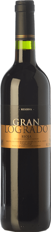 12,95 € Free Shipping | Red wine San Martín de Ábalos Gran Logrado Reserva D.O.Ca. Rioja The Rioja Spain Tempranillo, Grenache, Viura Bottle 75 cl