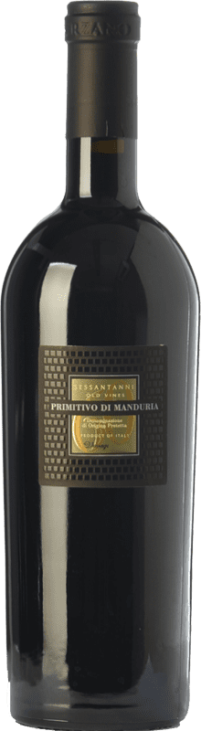 73,95 € 免费送货 | 红酒 San Marzano Sessantanni D.O.C. Primitivo di Manduria 普利亚大区 意大利 Primitivo 瓶子 Magnum 1,5 L