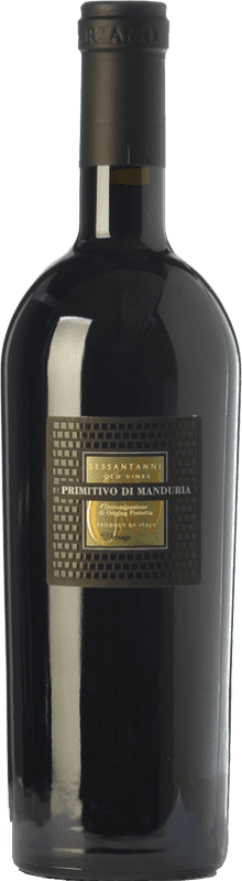 75,95 € Envío gratis | Vino Tinto San Marzano Sessantanni D.O.C. Primitivo di Manduria Puglia Italia Primitivo Botella Magnum 1,5 L