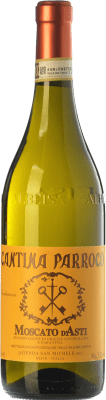 12,95 € Spedizione Gratuita | Vino Dolce San Michele Cantina Parroco D.O.C.G. Moscato d'Asti Piemonte Italia Moscato 75 cl