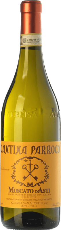 12,95 € Kostenloser Versand | Süßer Wein San Michele Cantina Parroco D.O.C.G. Moscato d'Asti Piemont Italien Muscat Bianco Flasche 75 cl