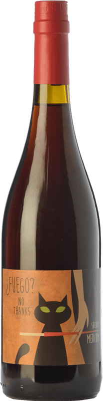 16,95 € Envío gratis | Vino Generoso Fortificado Sánchez Romate ¿Fuego? No Thanks D.O. Manzanilla-Sanlúcar de Barrameda Andalucía España Palomino Fino Botella 75 cl