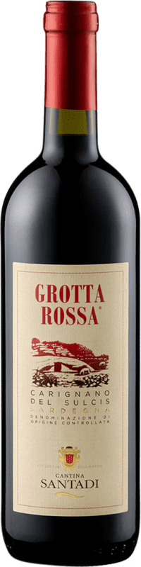 10,95 € Free Shipping | Red wine Santadi Carignano del Sulcis Grotta Rossa D.O.C. Carignano del Sulcis Sardegna Italy Carignan Bottle 75 cl
