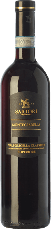 16,95 € Kostenloser Versand | Rotwein Vinicola Sartori Montegradella D.O.C. Valpolicella Venetien Italien Corvina, Rondinella, Corvinone, Croatina 75 cl