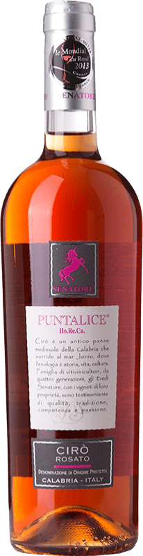 13,95 € Бесплатная доставка | Розовое вино Senatore Puntalice D.O.C. Cirò Calabria Италия Gaglioppo бутылка 75 cl
