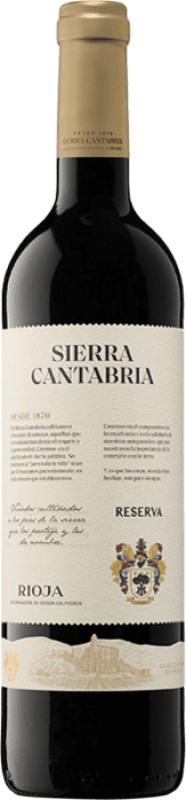 24,95 € 免费送货 | 红葡萄酒 Sierra Cantabria 珍藏 D.O.Ca. Rioja 拉里奥哈 西班牙 Tempranillo — 丹魄, Graciano — 格拉西亚诺 瓶装 75 cl