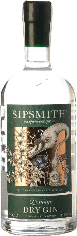 42,95 € Бесплатная доставка | Джин Sipsmith London Dry Gin Объединенное Королевство бутылка 70 cl