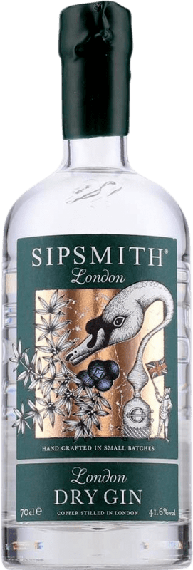 45,95 € Envio grátis | Genever Gin Sipsmith Reino Unido 70 cl