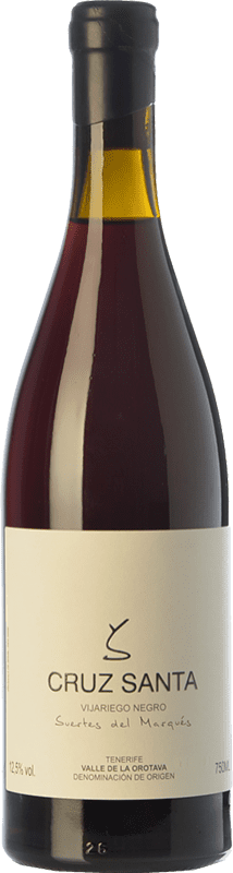 39,95 € Free Shipping | Red wine Soagranorte Suertes del Marqués Cruz Santa Crianza D.O. Valle de la Orotava Canary Islands Spain Vijariego Black Bottle 75 cl
