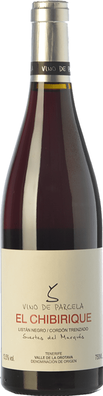 39,95 € Free Shipping | Red wine Suertes del Marqués El Chibirique Young D.O. Valle de la Orotava Canary Islands Spain Listán Black Bottle 75 cl