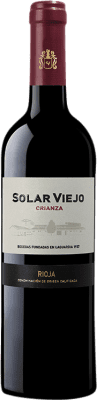 6,95 € Envio grátis | Vinho tinto Solar Viejo Crianza D.O.Ca. Rioja La Rioja Espanha Tempranillo Garrafa 75 cl