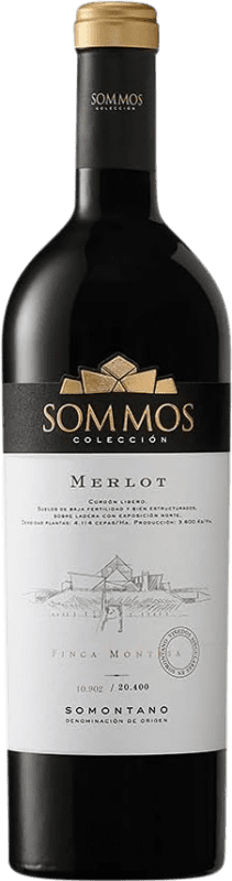 23,95 € Бесплатная доставка | Красное вино Sommos Colección Crianza — Крианса D.O. Somontano Арагон Испания Merlot — Мерло Бутылка 75 cl