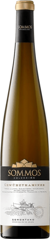 15,95 € Free Shipping | White Wine Sommos Colección Crianza — Aged D.O. Somontano Aragon Spain Gewürztraminer Bottle 75 cl