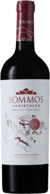 11,95 € Spedizione Gratuita | Vino Rosso Sommos Varietales Crianza — Invecchiato in Botte D.O. Somontano Aragona Spagna Tempranillo, Merlot, Syrah, Cabernet Sauvignon 75 cl