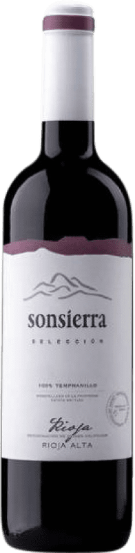 4,95 € Kostenloser Versand | Rotwein Sonsierra Selección Jung D.O.Ca. Rioja La Rioja Spanien Tempranillo Flasche 75 cl