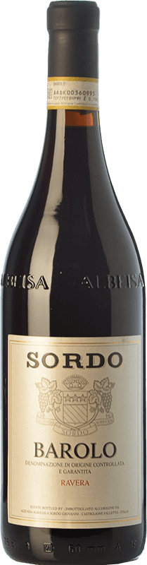 41,95 € 免费送货 | 红酒 Sordo Ravera D.O.C.G. Barolo 皮埃蒙特 意大利 Nebbiolo 瓶子 75 cl