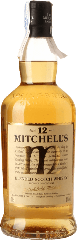 47,95 € Envío gratis | Whisky Blended Springbank Mitchell's Scotch Whisky Campbeltown Reino Unido 12 Años Botella 70 cl