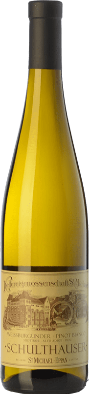 19,95 € 免费送货 | 白酒 St. Michael-Eppan Pinot Bianco Schulthauser D.O.C. Alto Adige 特伦蒂诺 - 上阿迪杰 意大利 Pinot White 瓶子 75 cl