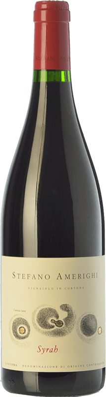 48,95 € Бесплатная доставка | Красное вино Stefano Amerighi D.O.C. Cortona Тоскана Италия Syrah бутылка 75 cl