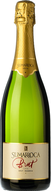 10,95 € 免费送货 | 白起泡酒 Sumarroca 香槟 预订 D.O. Cava 加泰罗尼亚 西班牙 Macabeo, Xarel·lo, Chardonnay, Parellada 瓶子 75 cl