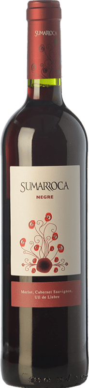 4,95 € 免费送货 | 红酒 Sumarroca Negre 年轻的 D.O. Penedès 加泰罗尼亚 西班牙 Tempranillo, Merlot, Cabernet Sauvignon 瓶子 75 cl