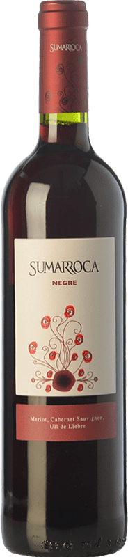 5,95 € Envío gratis | Vino Tinto Sumarroca Joven D.O. Penedès Cataluña España Tempranillo, Merlot, Cabernet Sauvignon Botella 75 cl