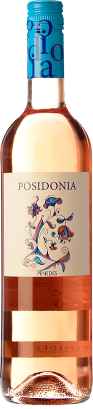 12,95 € 免费送货 | 玫瑰酒 Sumarroca Posidonia 年轻的 D.O. Penedès 加泰罗尼亚 西班牙 Tempranillo 瓶子 75 cl