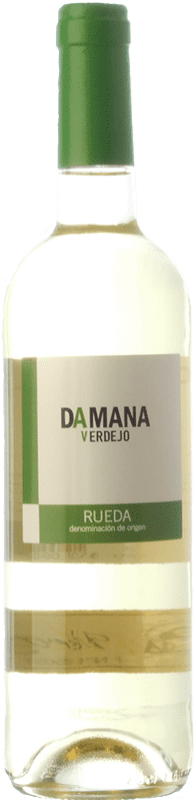 6,95 € Envio grátis | Vinho branco Tábula Damana D.O. Rueda Castela e Leão Espanha Verdejo Garrafa 75 cl