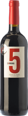 13,95 € 免费送货 | 红酒 Tábula Damana 5 年轻的 D.O. Ribera del Duero 卡斯蒂利亚莱昂 西班牙 Tempranillo, Cabernet Sauvignon 瓶子 75 cl