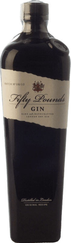 25,95 € Envio grátis | Gin Támesis Fifty Pounds Gin Reino Unido Garrafa 70 cl