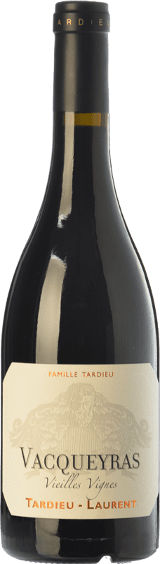 38,95 € Free Shipping | Red wine Tardieu-Laurent Vieilles Vignes Aged A.O.C. Vacqueyras Rhône France Syrah, Grenache Bottle 75 cl