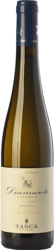 23,95 € Free Shipping | Sweet wine Tasca d'Almerita Diamante I.G.T. Terre Siciliane Sicily Italy Gewürztraminer, Muscat White Medium Bottle 50 cl