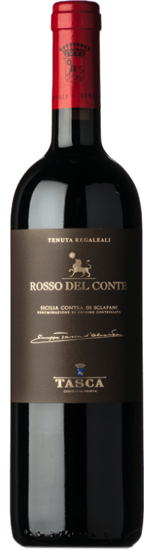 47,95 € Бесплатная доставка | Красное вино Tasca d'Almerita Rosso del Conte D.O.C. Contea di Sclafani Сицилия Италия Nero d'Avola бутылка 75 cl