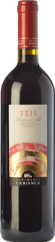 12,95 € Envío gratis | Vino Tinto Tenimenti Ca' Bianca Teis D.O.C. Barbera d'Alba Piemonte Italia Barbera 75 cl