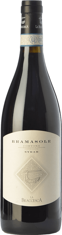 69,95 € 免费送货 | 红酒 La Braccesca Bramasole D.O.C. Cortona 托斯卡纳 意大利 Syrah 瓶子 75 cl