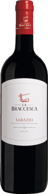 19,95 € 送料無料 | 赤ワイン La Braccesca Sabazio D.O.C. Rosso di Montepulciano トスカーナ イタリア Merlot — メルロー, Sangiovese — サンジョヴェーゼ 75 cl