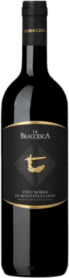 22,95 € Бесплатная доставка | Красное вино La Braccesca D.O.C.G. Vino Nobile di Montepulciano Тоскана Италия Merlot — Мерло, Sangiovese — Санджовезе Бутылка 75 cl