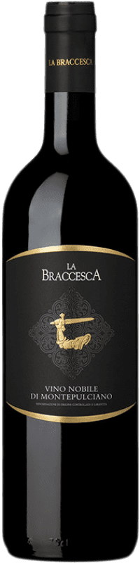 26,95 € Free Shipping | Red wine La Braccesca D.O.C.G. Vino Nobile di Montepulciano Tuscany Italy Merlot, Sangiovese Bottle 75 cl
