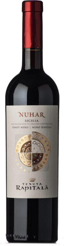 15,95 € Kostenloser Versand | Rotwein Rapitalà Nuhar I.G.T. Terre Siciliane Sizilien Italien Spätburgunder, Nero d'Avola Flasche 75 cl