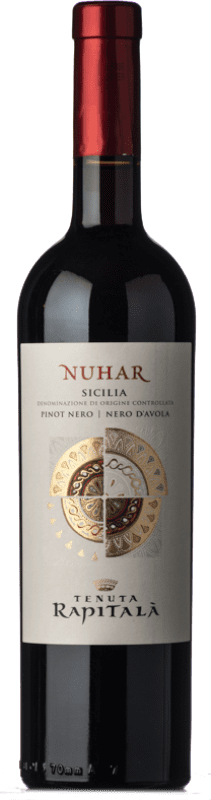 19,95 € Envío gratis | Vino tinto Rapitalà Nuhar I.G.T. Terre Siciliane Sicilia Italia Pinot Negro, Nero d'Avola Botella 75 cl