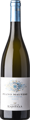 11,95 € Envio grátis | Vinho branco Rapitalà Piano Maltese I.G.T. Terre Siciliane Sicília Itália Chardonnay, Catarratto Garrafa 75 cl