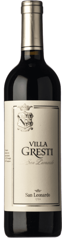 32,95 € Бесплатная доставка | Красное вино Tenuta San Leonardo Villa Gresti I.G.T. Vigneti delle Dolomiti Трентино Италия Merlot, Carmenère бутылка 75 cl