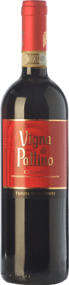 10,95 € Free Shipping | Red wine Tenuta Sette Ponti Vigna di Pallino D.O.C.G. Chianti Tuscany Italy Sangiovese Bottle 75 cl