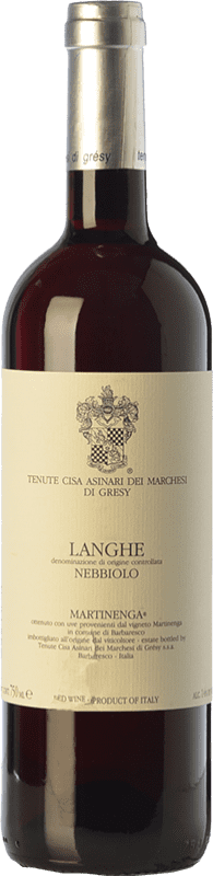 28,95 € Free Shipping | Red wine Cisa Asinari Marchesi di Grésy Martin D.O.C. Langhe Piemonte Italy Nebbiolo Bottle 75 cl