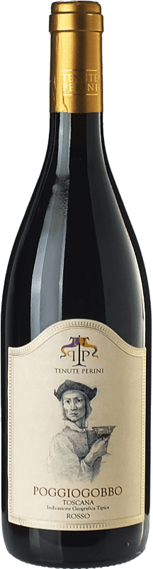 18,95 € Free Shipping | Red wine Tenute Perini Poggiogobbo D.O.C. Maremma Toscana Tuscany Italy Sangiovese Bottle 75 cl