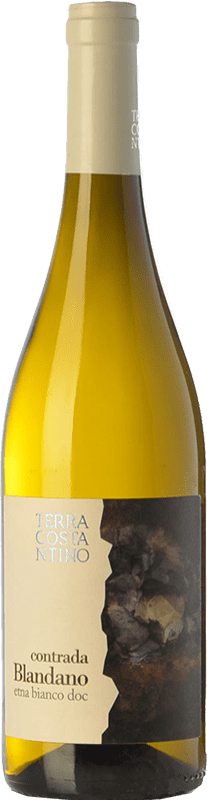 32,95 € Envio grátis | Vinho branco Terra Costantino Bianco Blandano D.O.C. Etna Sicília Itália Carricante, Catarratto Garrafa 75 cl