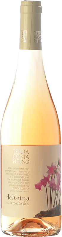 18,95 € Envio grátis | Vinho rosé Terra Costantino Rosato D.O.C. Etna Sicília Itália Nerello Mascalese Garrafa 75 cl