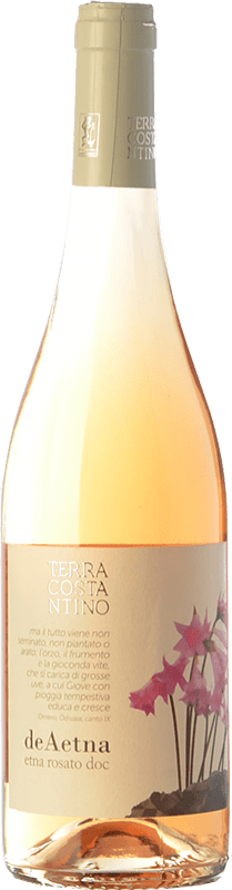 19,95 € Envío gratis | Vino Rosado Terra Costantino D.O.C. Etna Sicilia Italia Nerello Eco — Ecológico Botella 75 cl